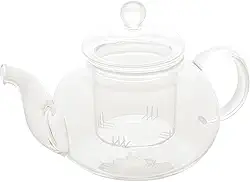 LYOR - Chaleira de Vidro Borossilicato Resistente ao Calor 860ml