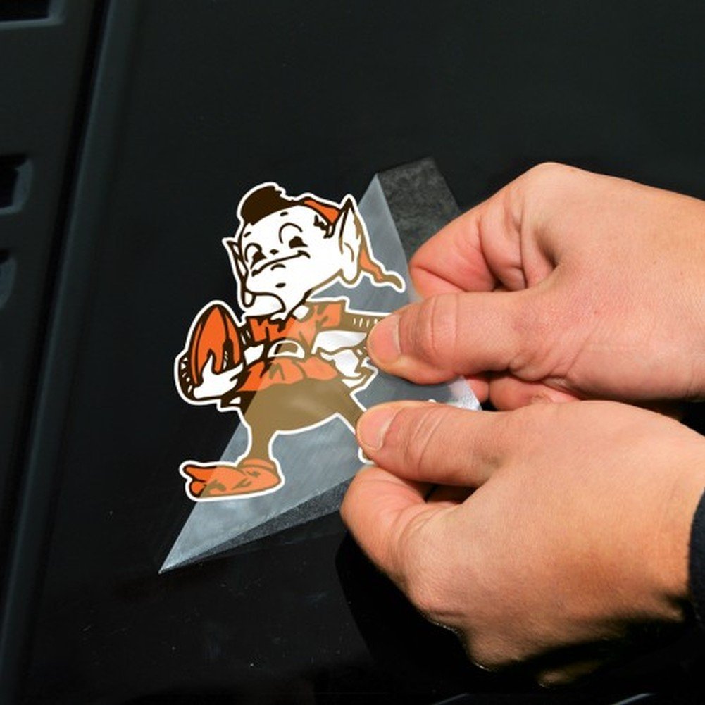 WinCraft NFL Cleveland Browns Calcomanía 4x4 pulgadas Negro