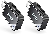 Vista 8 de Anker Lector de tarjetas SD, lector de tarjetas de memoria USB C 2 en 1 para cámara digital, visor de tarjetas SD con doble ranura para SDXC, SDHC