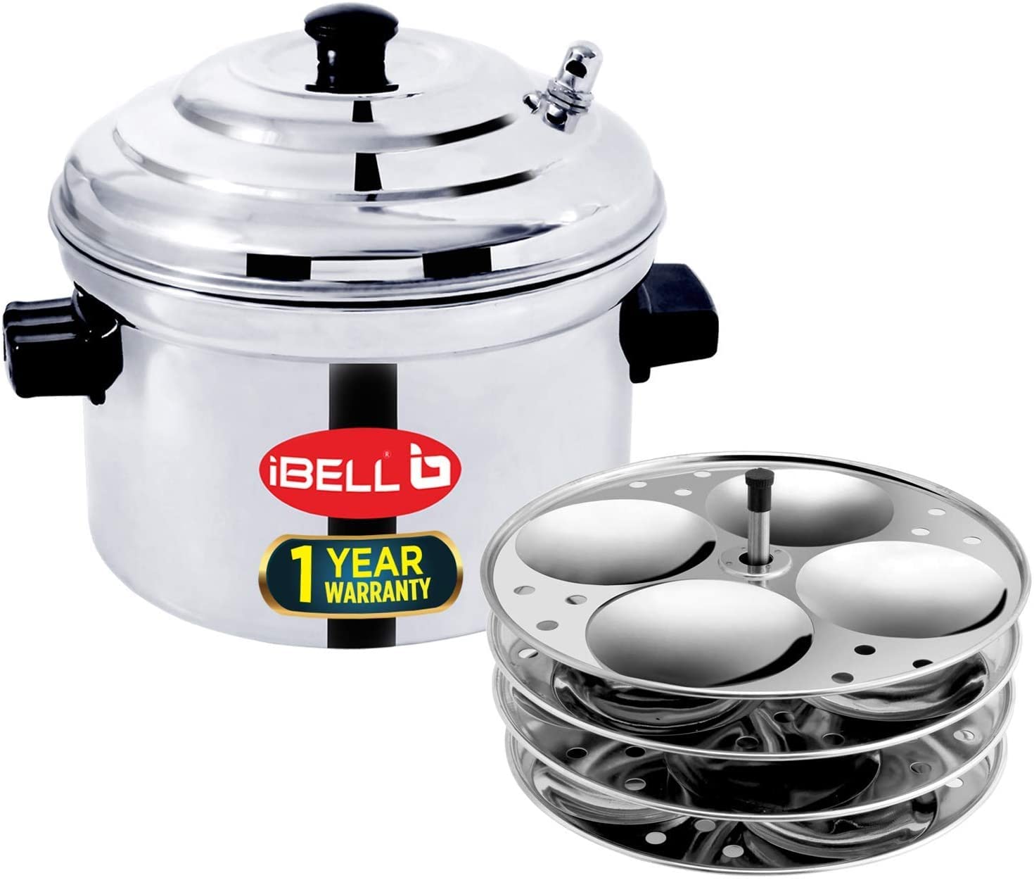 CUISEUR À IDLI anti-adhérence idli maker inox 16 pièces gaz induction