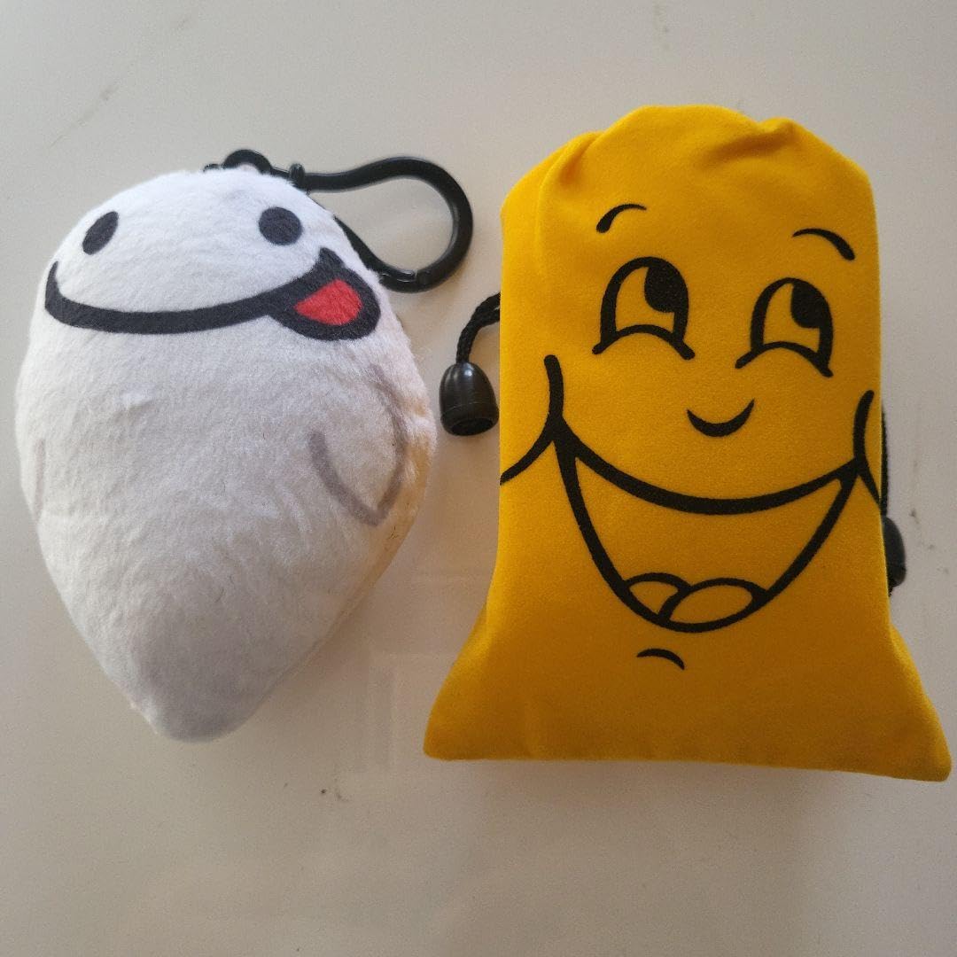 Amazon.co.jp: 笑い袋 レトロ 白お化け、黄色、黄色、赤、4個セット