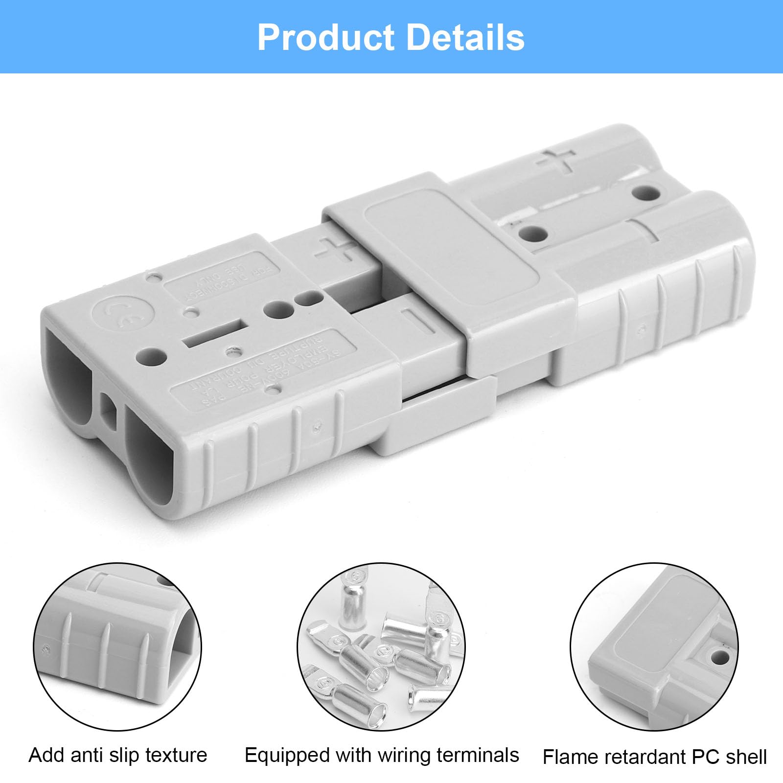 4 Anderson-Stecker 50A 600V – Mit 8 Kontakten, F? Produktbild-Vorschau 3