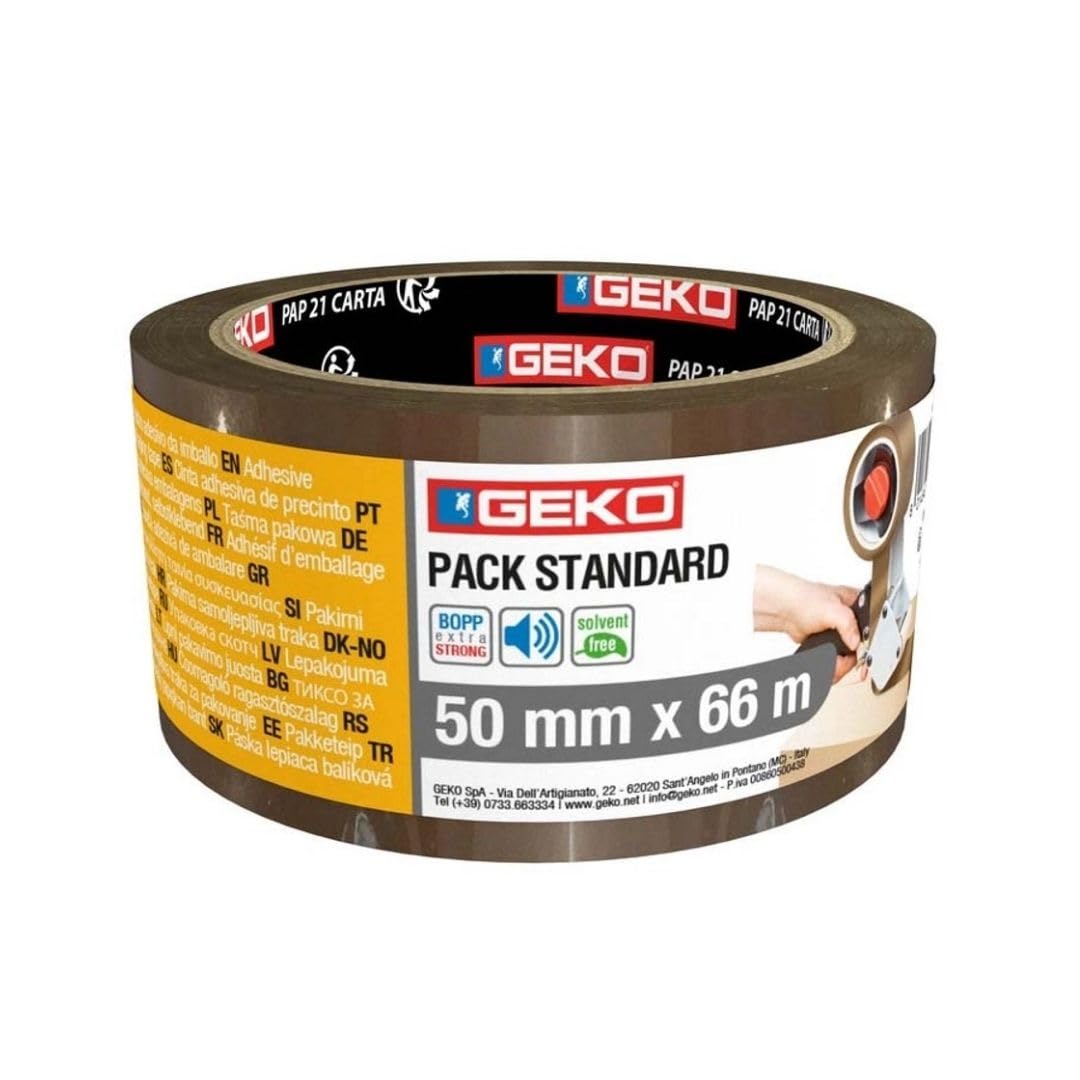 Generico Nastro Adesivo Marrone 50 mm x 66 m, Nastro Imballaggio Avana per Spedizioni, Trasloco e Scatole, Alta Resistenza – Disponibile in 1, 6 o 36 Rotoli (36)