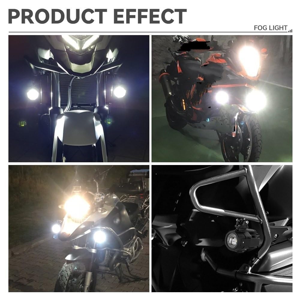Dirt Bike Reflektor Światło Do Jazdy Pasuje do motocykla R1200GS F800GS K1600 40W 6000K lampy przeciwmgielne światła pomocnicze LED Spot jazdy światła przeciwmgielne