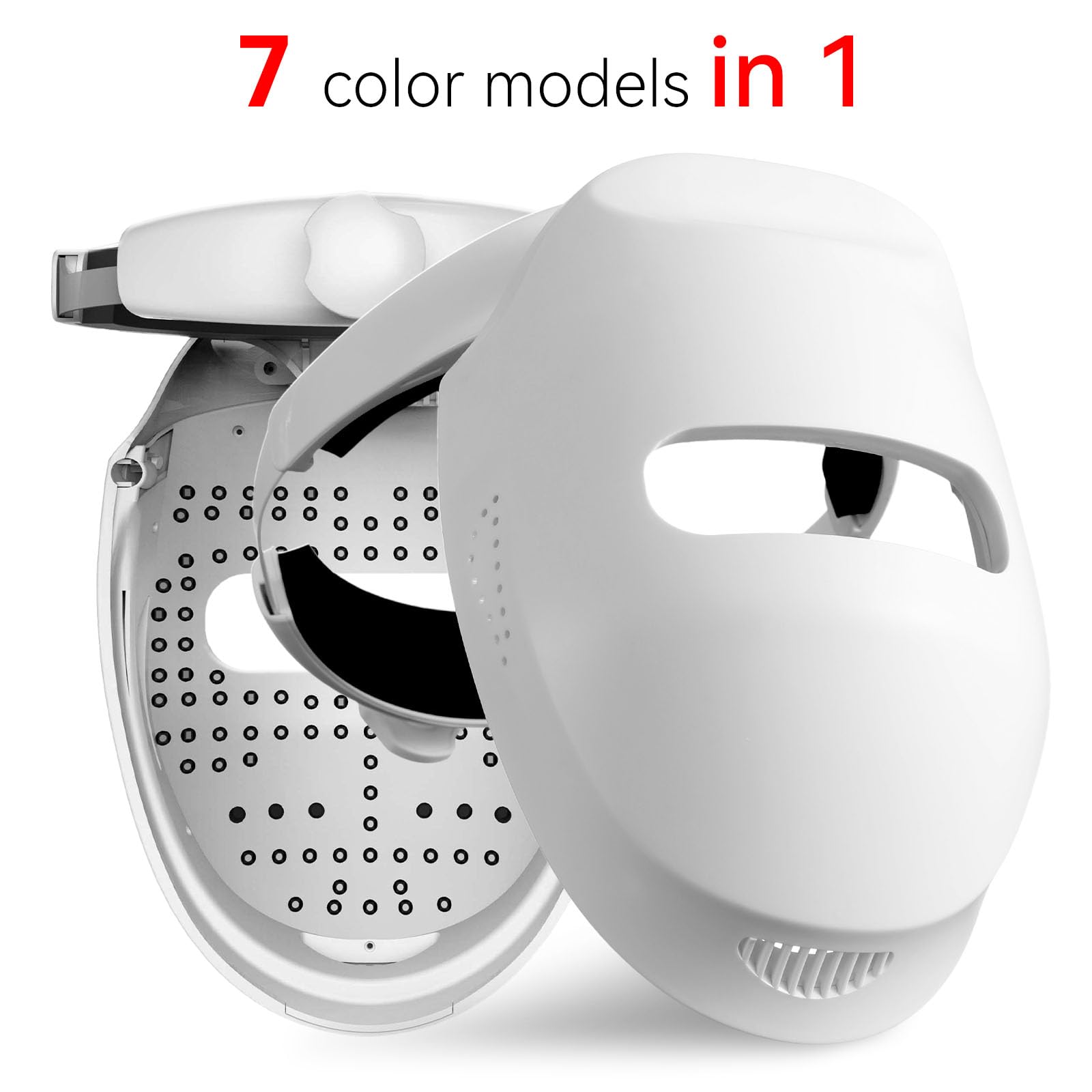Nualux Red Light Therapy Led Facial Mask-Photons Facial Skin Care Machine LED Beauty Mask Therapy Machine -HK207