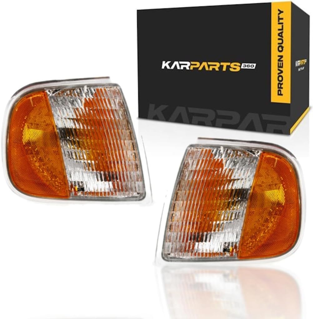 CarLights360: For 1997-2003 Ford F-150 Turn Signal/Parking Light Assembly Driver and Passenger Side Pair DOT Certified | FO2550118 FO2551118