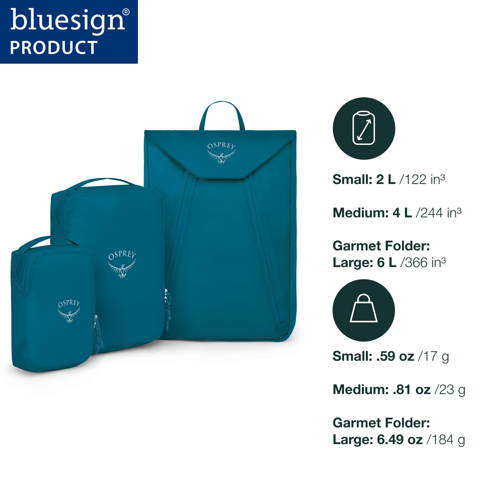 Osprey Ultralekki zestaw startowy akcesoria unisex - Travel Waterfront Blue O/S
