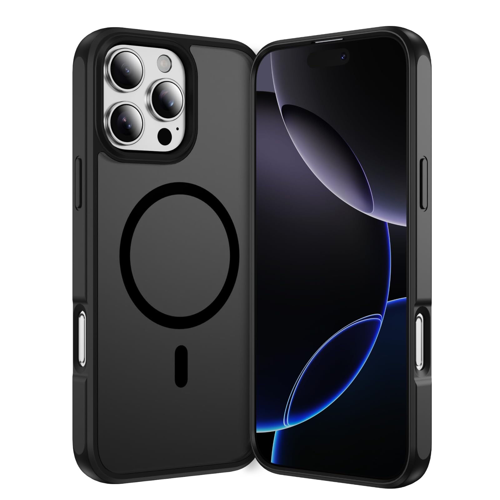 Magfit Cover for iPhone 16 Pro 5G Mag-Safe Wireless Charging Designed with Magnetic Lock Shockproof Phone Smooth Edge