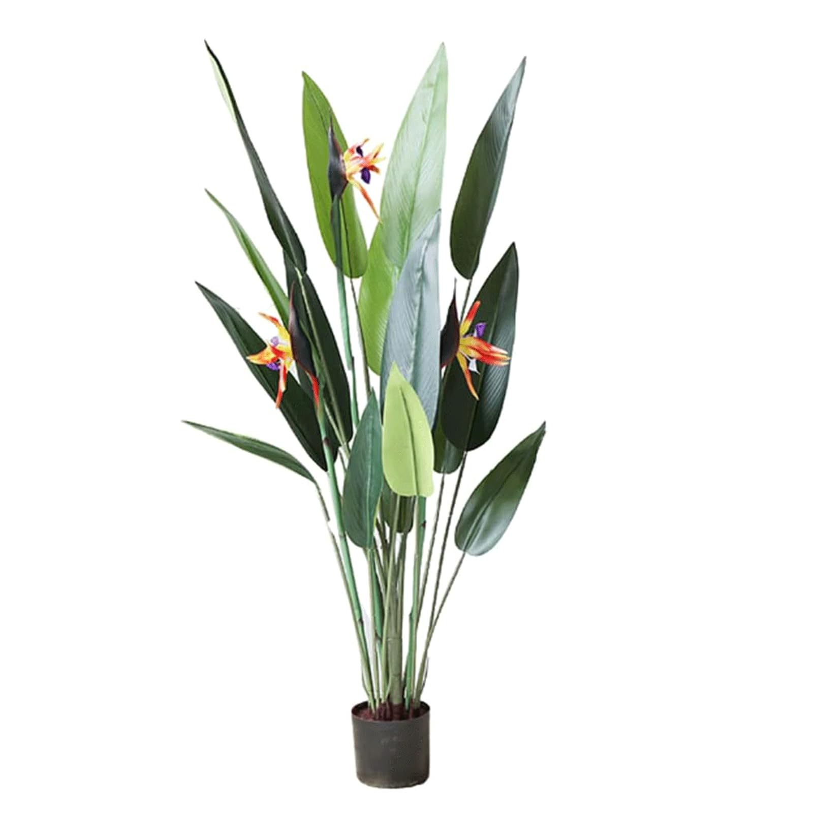 GLJTUO fake tree 4.5ft Fake Tree Bird Of Paradise Artificial Tree Potted Plant Greenery Plant Simulation Tree For Indoor Outdoor Artificial Plant Realistic Design