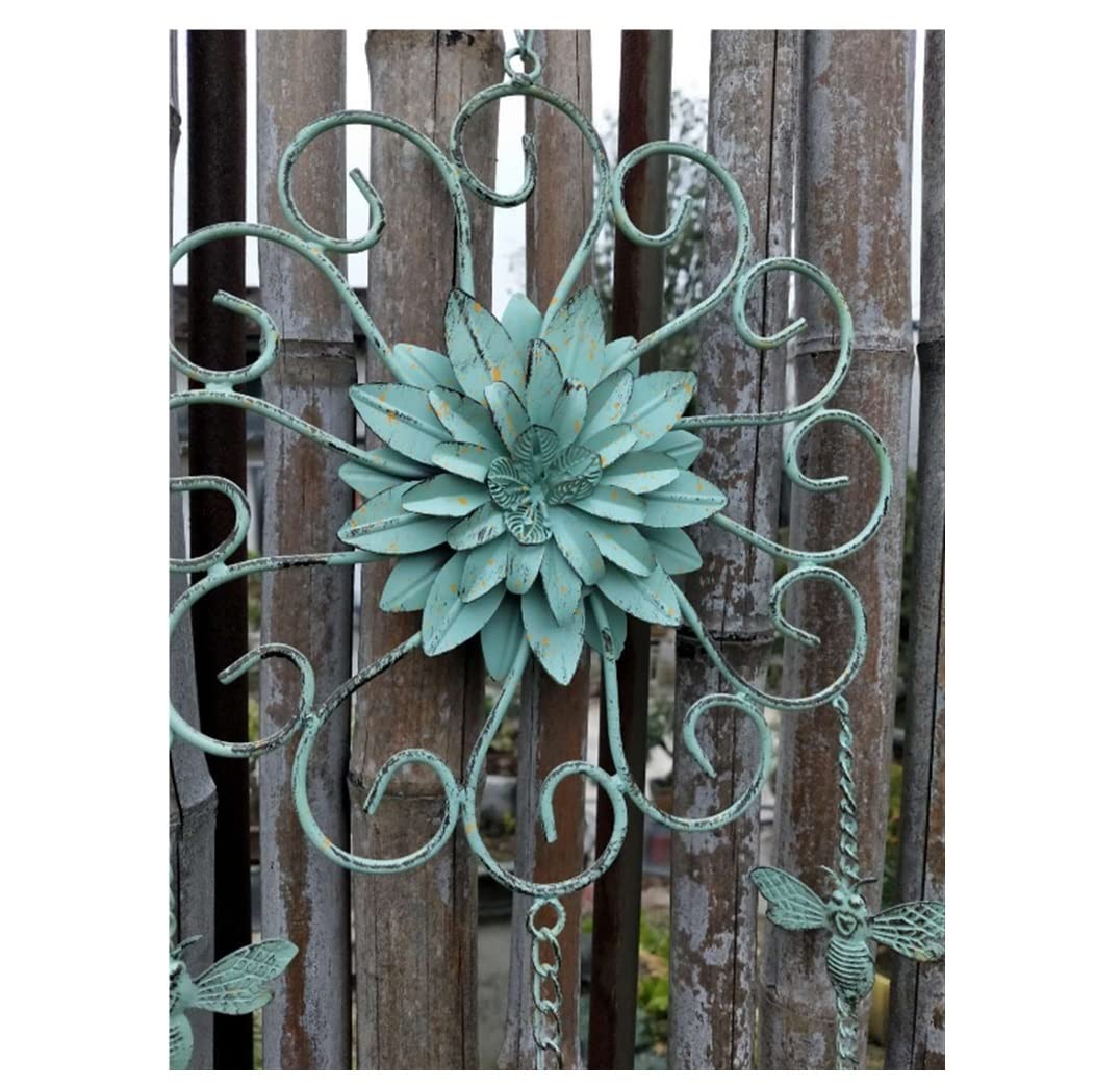 Campanelli A Vento da Giardino Campanelli Eolici da Giardino Campanelli Eolici A Forma di Farfalla in Ferro Battuto retrò Adatti per La Decorazione del Giardino