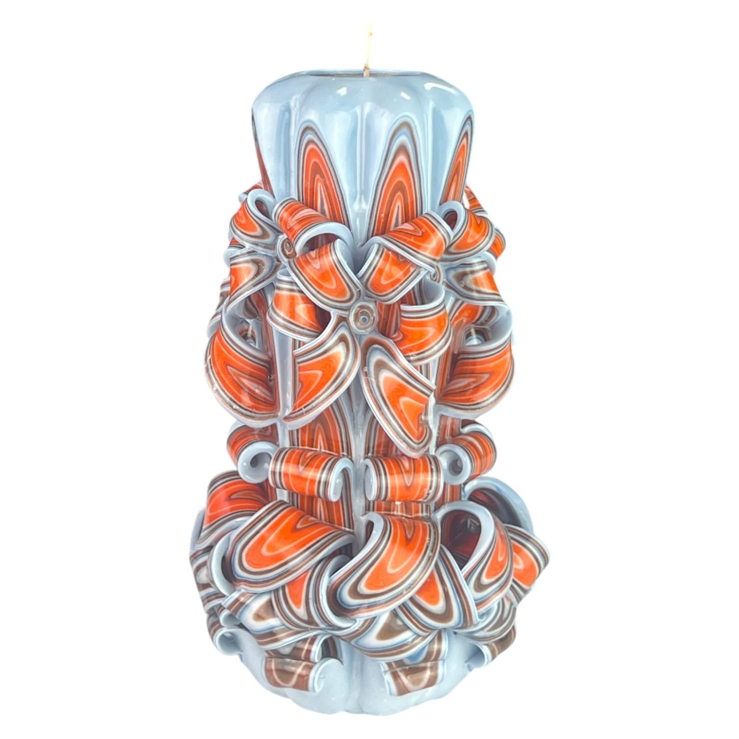 Ręcznie robiona świeca designerska, bezzapachowa dekoracyjna świeca 120 x 220 mm, 126-godzinna świeca cylindryczna, bezdymne bawełniane knoty, idealna dekoracja domu i wszechstronny prezent