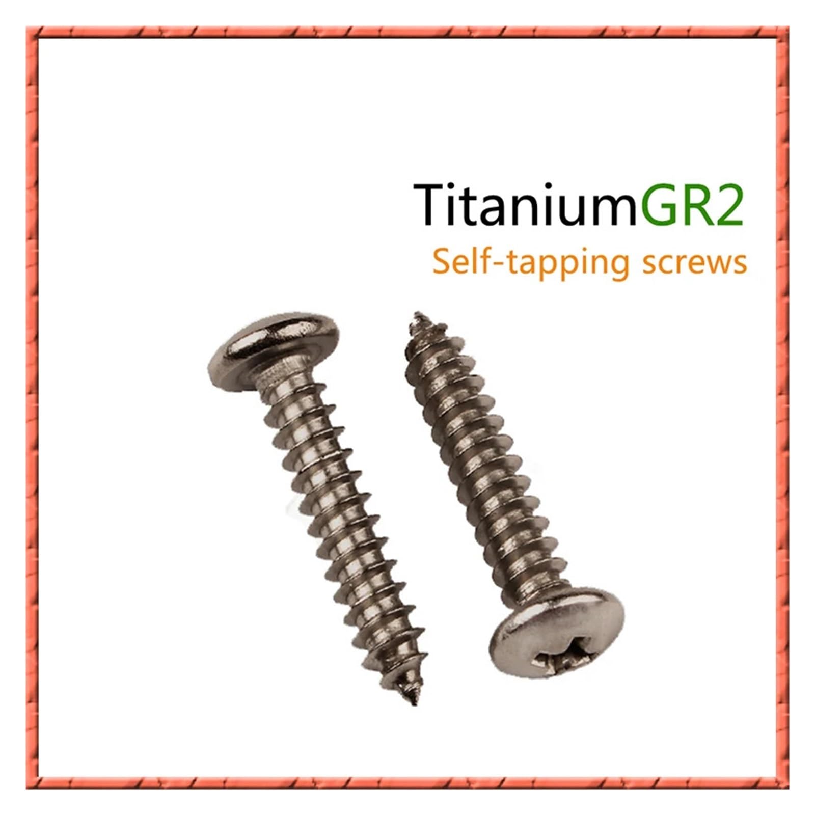Tornillos de cabeza plana micro de titanio puro GR2 M1M3M4M5M6, tornillos de cabeza plana con ranura en cruz for madera, tornillos electrónicos ranurados(100PCS,20MM_M5)