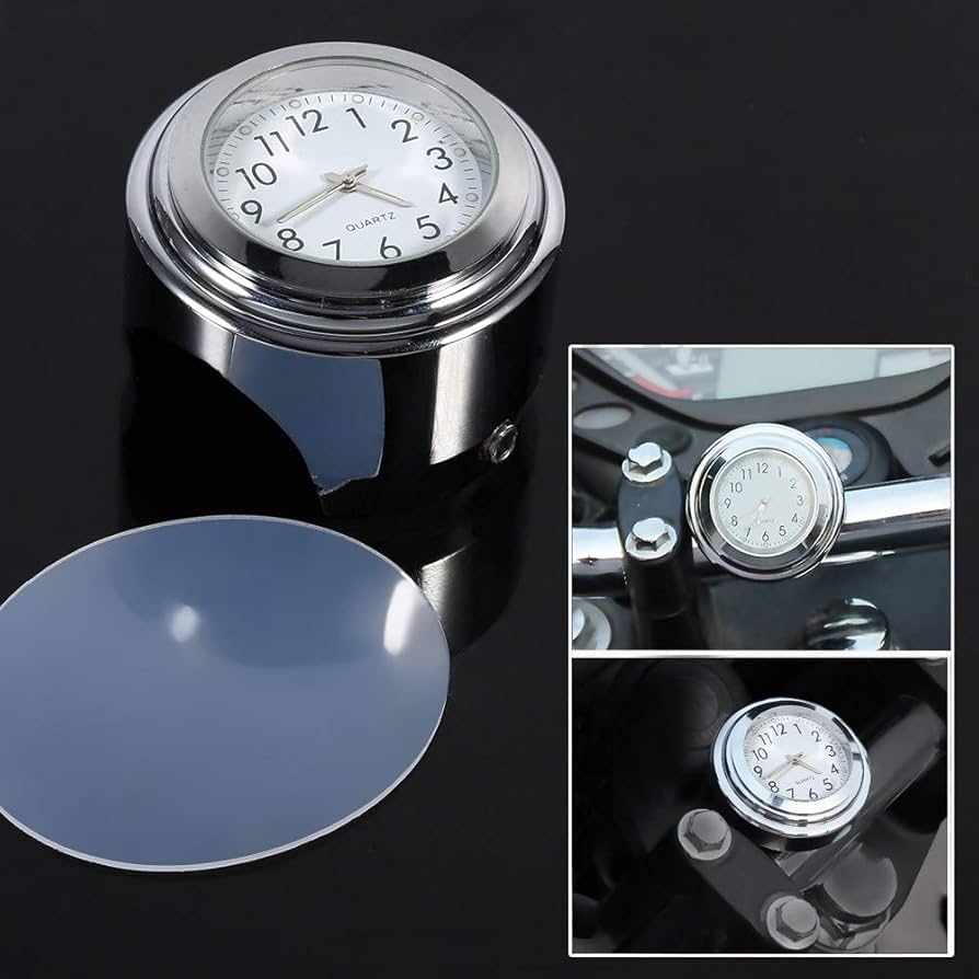 Waterproof Motorcycle Handlebar Mount Clock Cnc Bycicle Handlebar Clock For 7 8 To 1 1 4