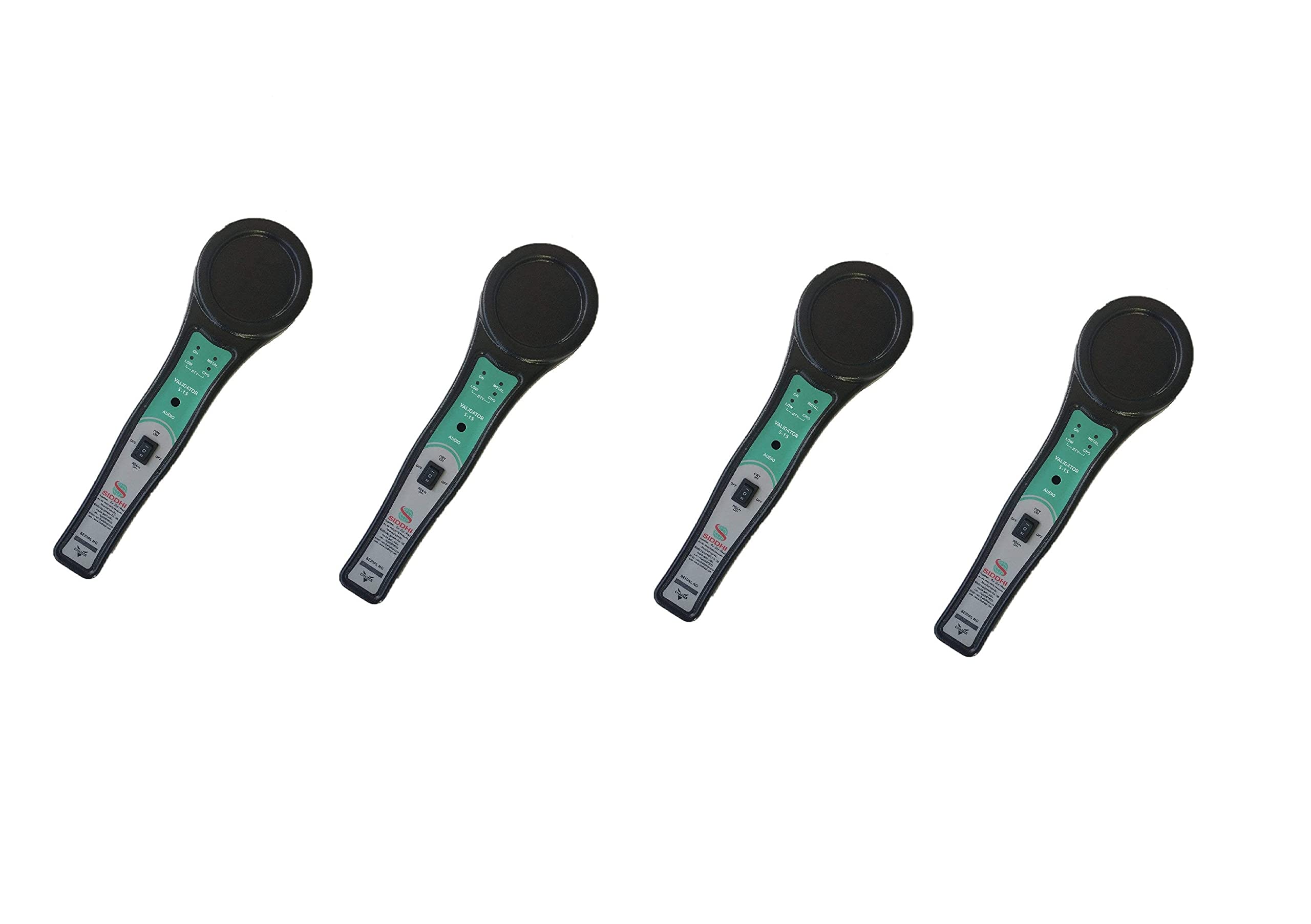 SIDDHI EQUIPMENTS Hand Held Metal Detector Model VALIDATOR S-15 (Black-Green) with LED Indicator for Malls, Airports, Hotels, Railway Stations & Banks (Pack of 4) (B09H4B6X9V) Amazon Price History, Amazon Price Tracker