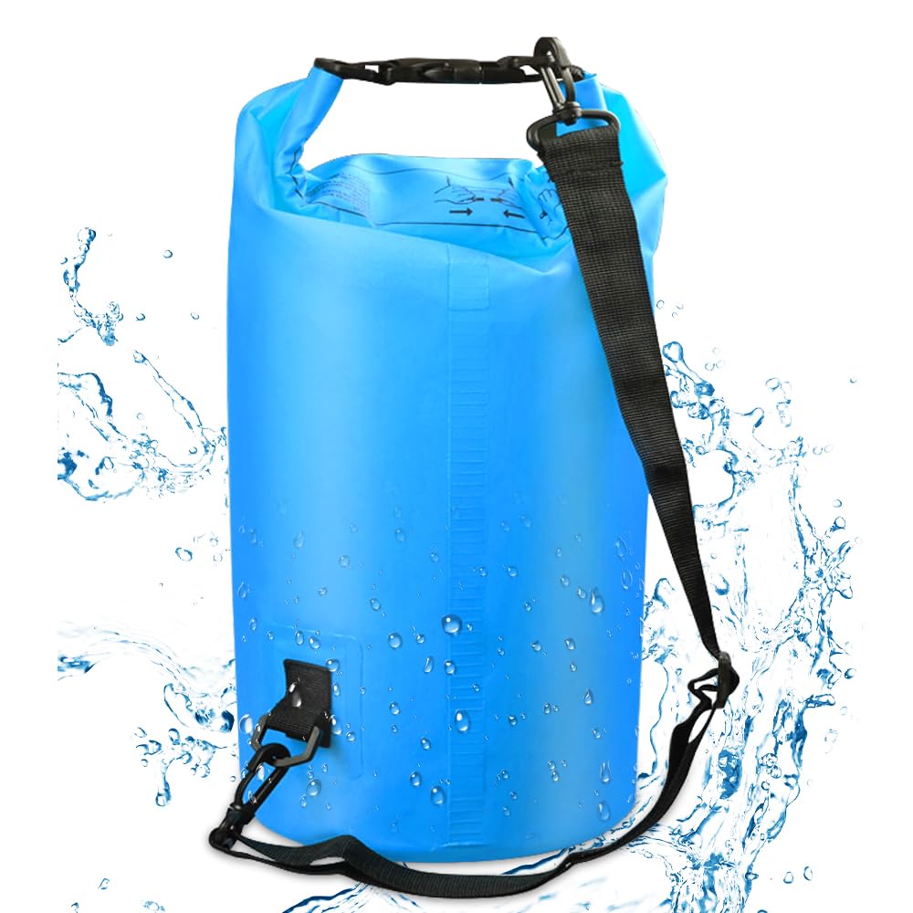 mizikuu Dry Bag, 10L wasserdichte Tasche mit Schultergurt Ro