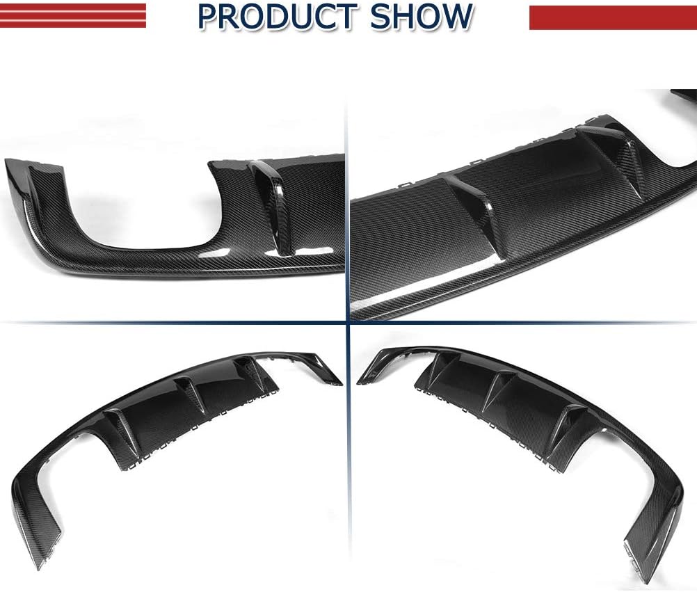 S3 Carbon Fiber Rear Duffuser for Audi A3 Sline S3 2014-2016 Sedan Rear Bumper Cover Lower Lip Spoiler Valance Protector Factory Outlet