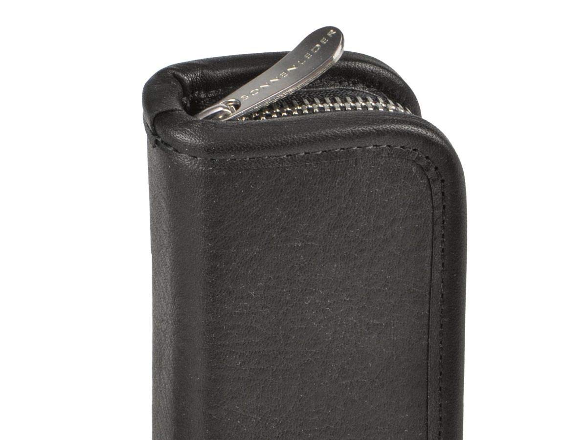 Sonnenleder Stifteetui für 3 Stifte Federtasche Leder GRASS Stiftetui schwarz