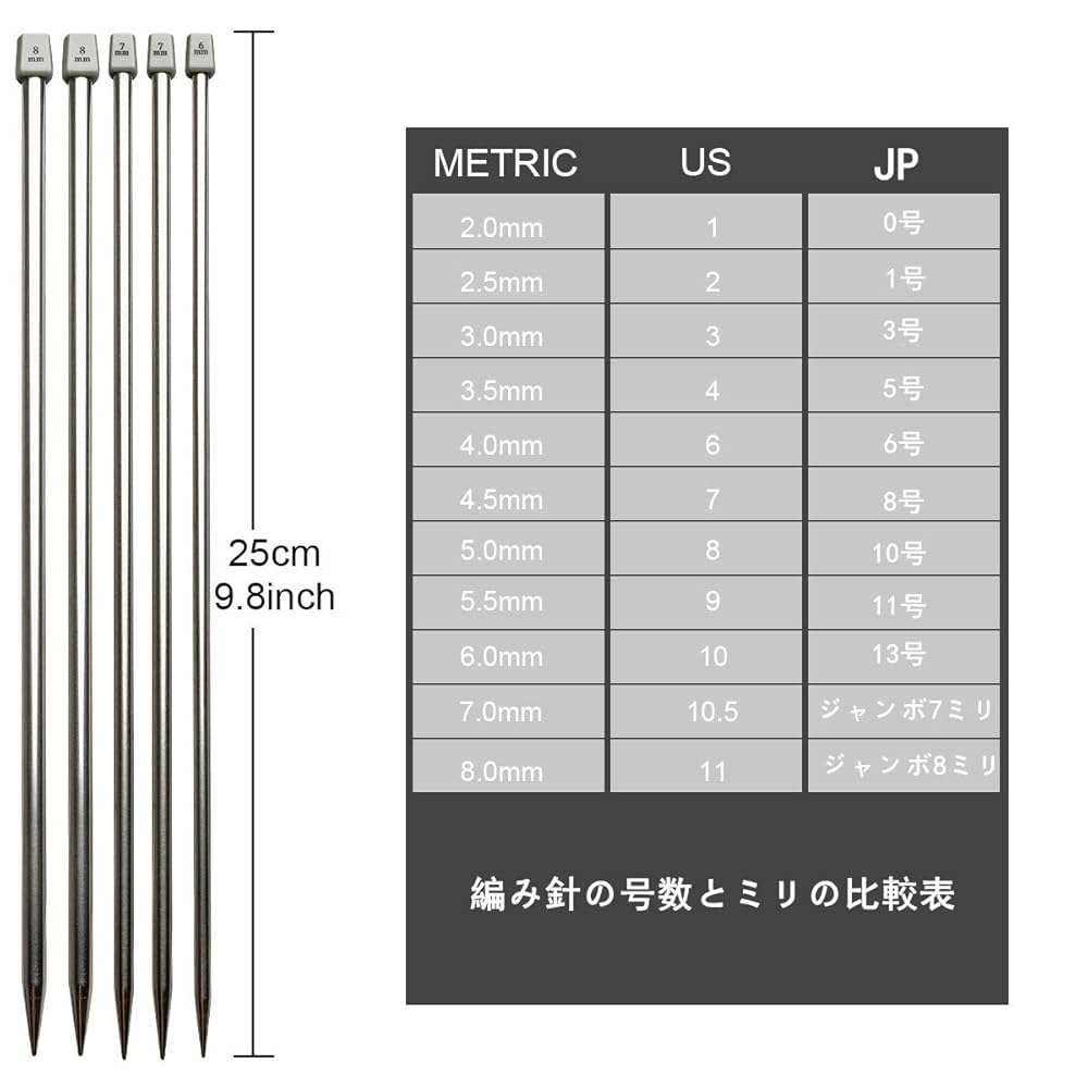 編み棒一式セット＆春のニットなど3冊セット Amazon | Dennty 棒針セット 編み物 工具 編み棒セット 編み物