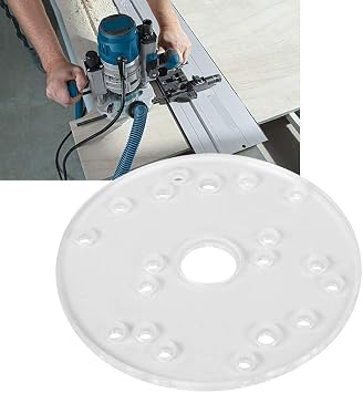 LiebeWH Router Base Plate Kit - Acrylic Router Base Plate with Brass Centering Pin for Precision Centering, Quick Alignment, and Woodworking Trim Routers