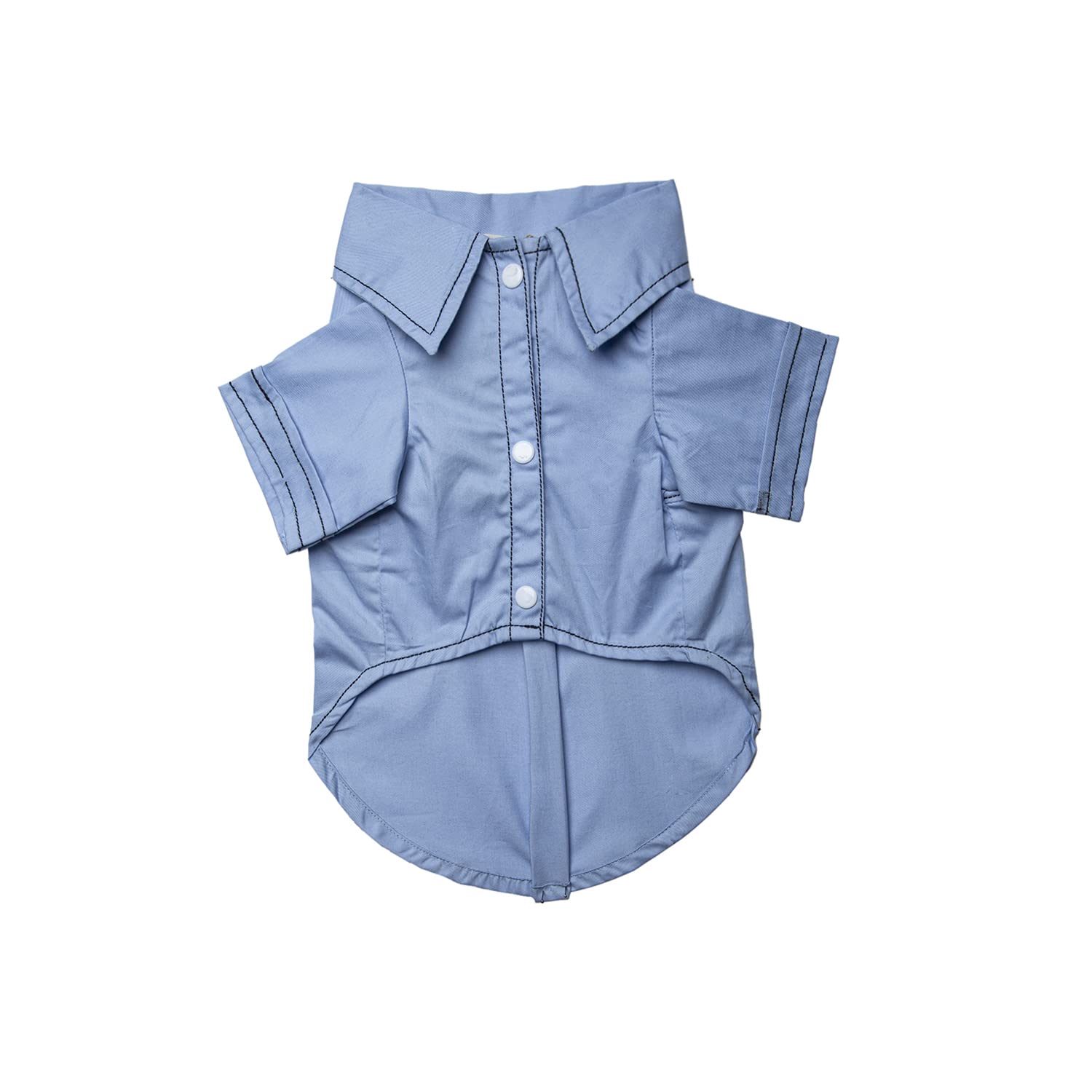 Lulala Pet Dress Plain Shirt with Contrast Stitching Cute Dog Sundress Dog Dress Puppy Summer Apparel Clothes Dog Skirt Shirt with Ruffles Dress for Dogs Cats Puppy(M,SkyBlue) (B09PDKV61D) Amazon Price History, Amazon Price Tracker