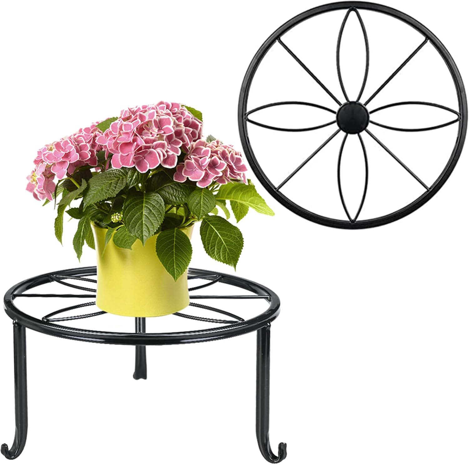 Faburo Middle Flower Pot Stands Outdoor, Outdoor Plant