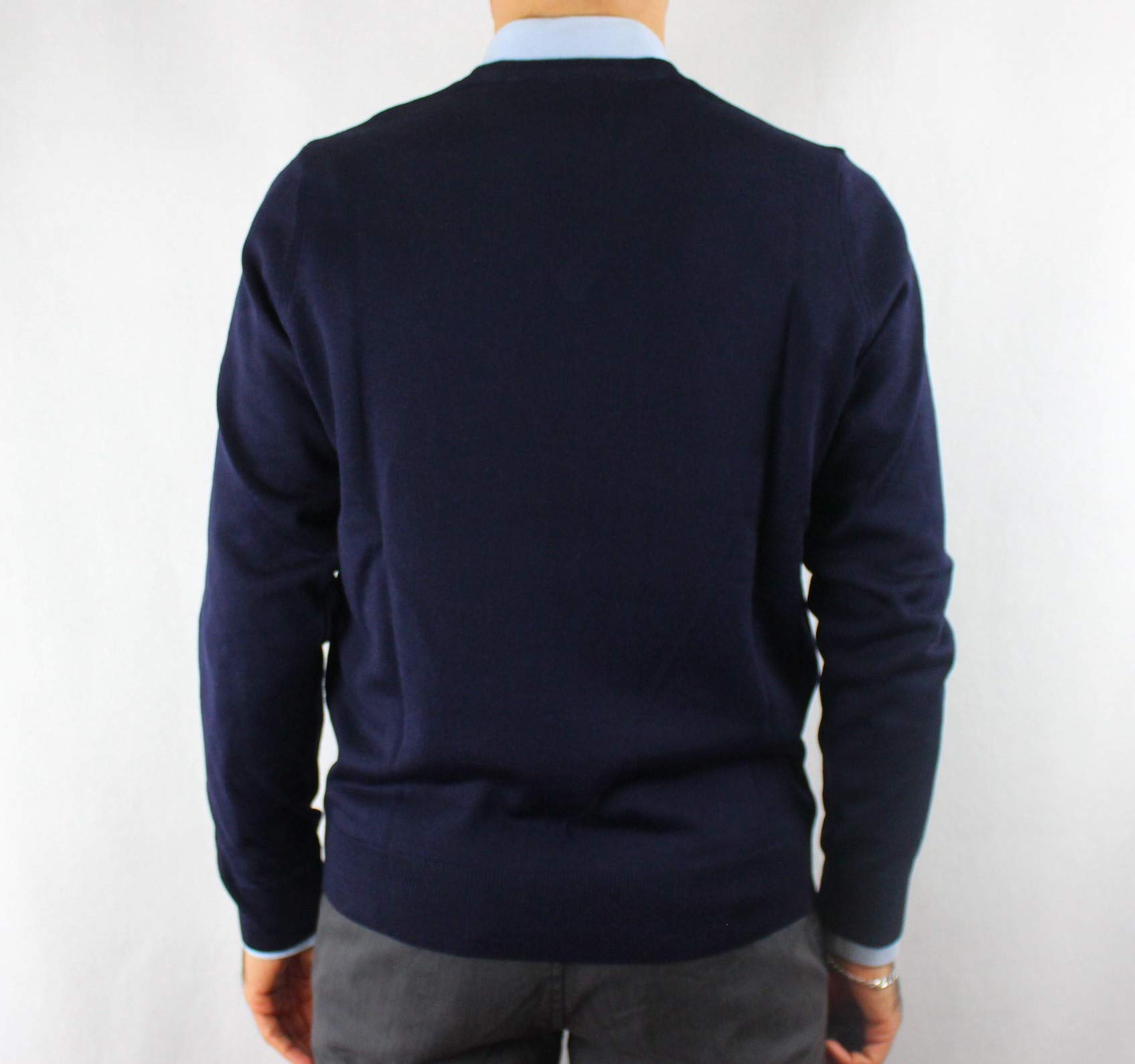 PROFILI DI TOSCANA.Golf Pullover Uomo Scollo V 80% Lana Merinos Made in Italy