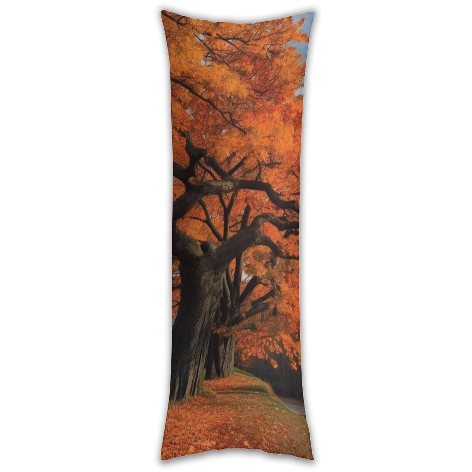 Tree in The Fall Pillowcase Long Pillow Case Cozy Pillow Cover Pillow Protector Soft Long Cushion Case Long Body Lumbar Decorative Throw Pillow Cover for Bed Sofa Couch 18.9 X 53 Inches