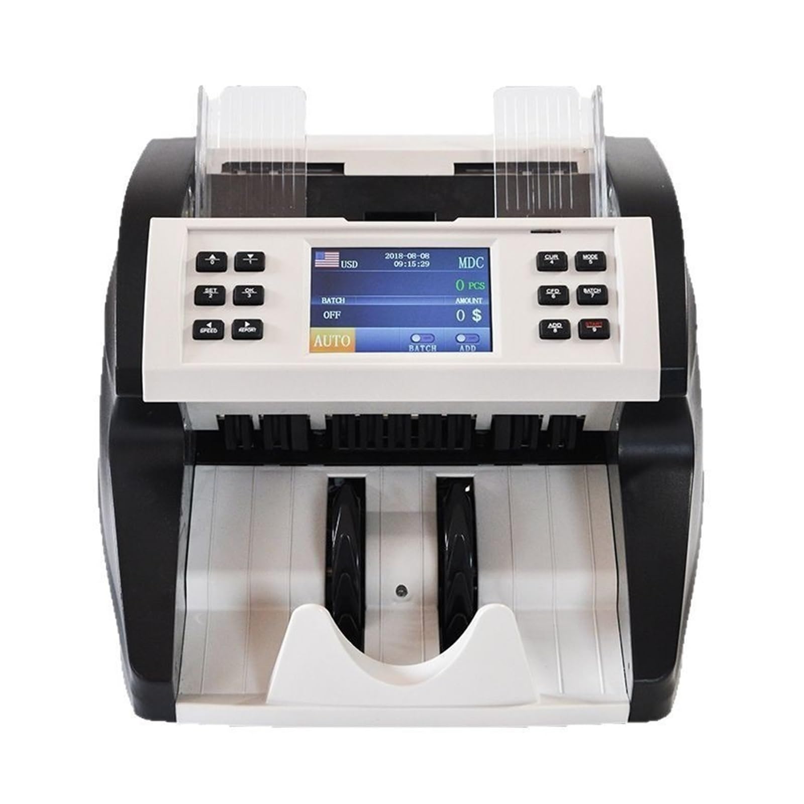 Leprem One Color Professional Multi-Currency Cash Counting Machine With Total Amount Function