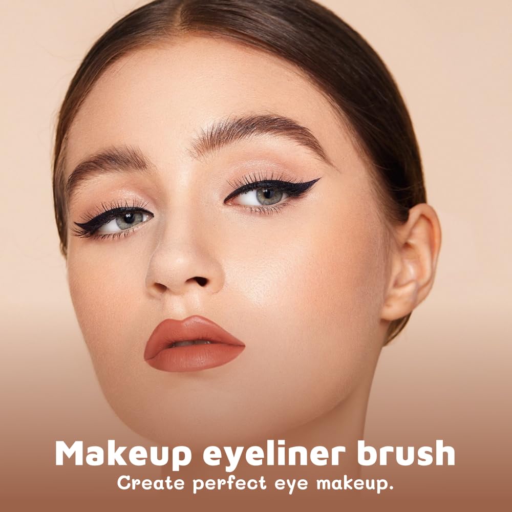 WFEWE 2Pcs Silicone Eyeliner Brush, Reusable Eyeliner Waterproof Guide Stick for Beginners With Shaky Hands Makeup - Image 2
