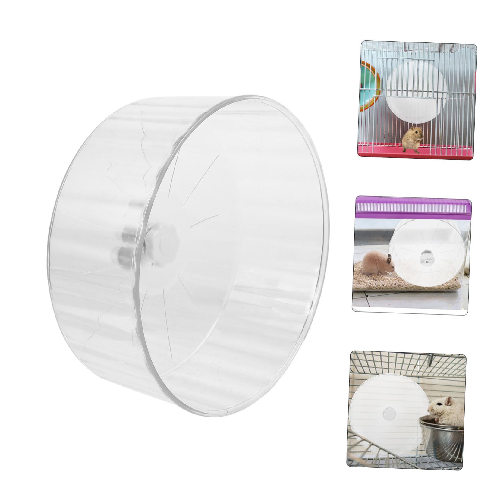 Leises Laufrad mit Geräuschlosem Kunststoff Hamsterrad aus Hamster Großes Design Einfachem und Gebrauch für Rennmäuse im Täglichen