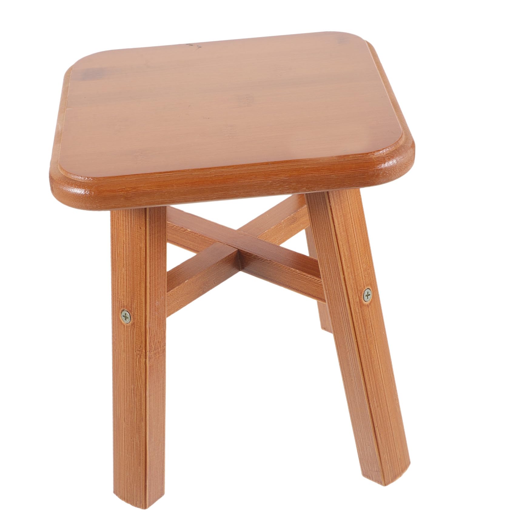 Taburete pequeño de madera maciza Anneome de altura para asiento práctico de salón