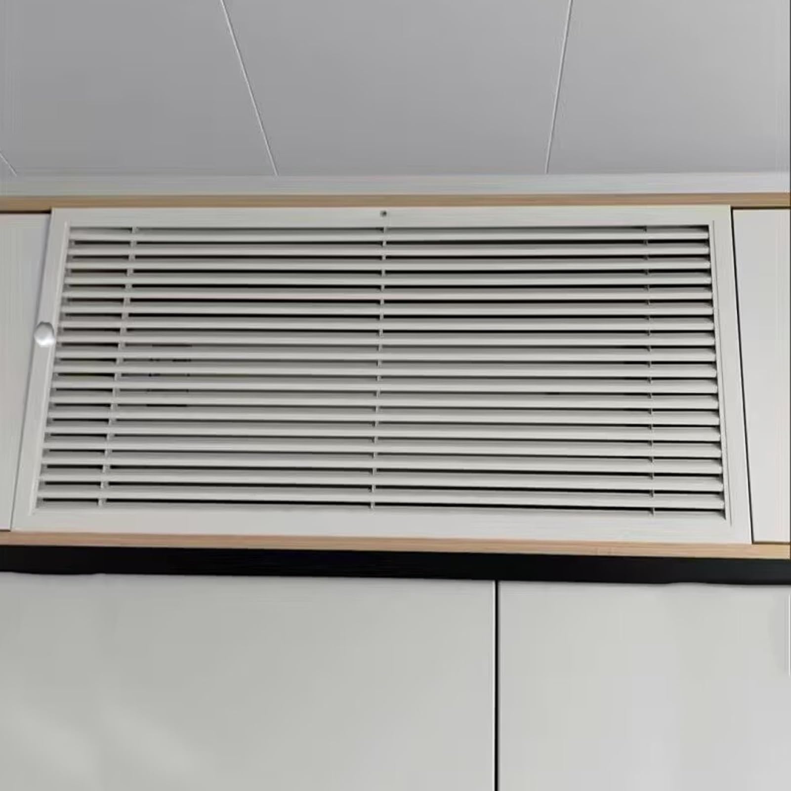 Pannello di accesso alla presa d'aria da parete con maniglia, telaio in alluminio decorativo per cartongesso, per casa e ufficio