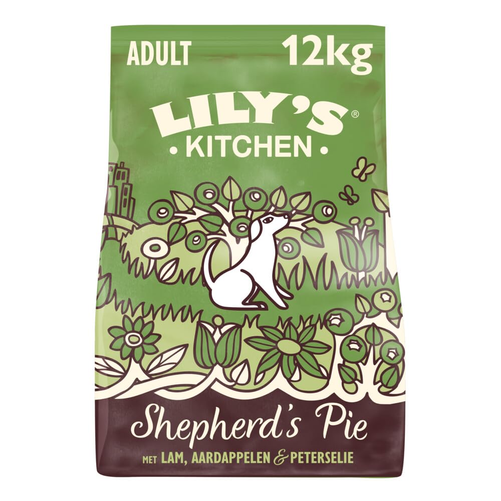 Lily's Kitchen Mit natürlichen Zutaten hergestellt Für ausgewachsene Hunde Trockenfutter Hirtenkuchen Ausgewogene Rezeptur 12kg Beutel