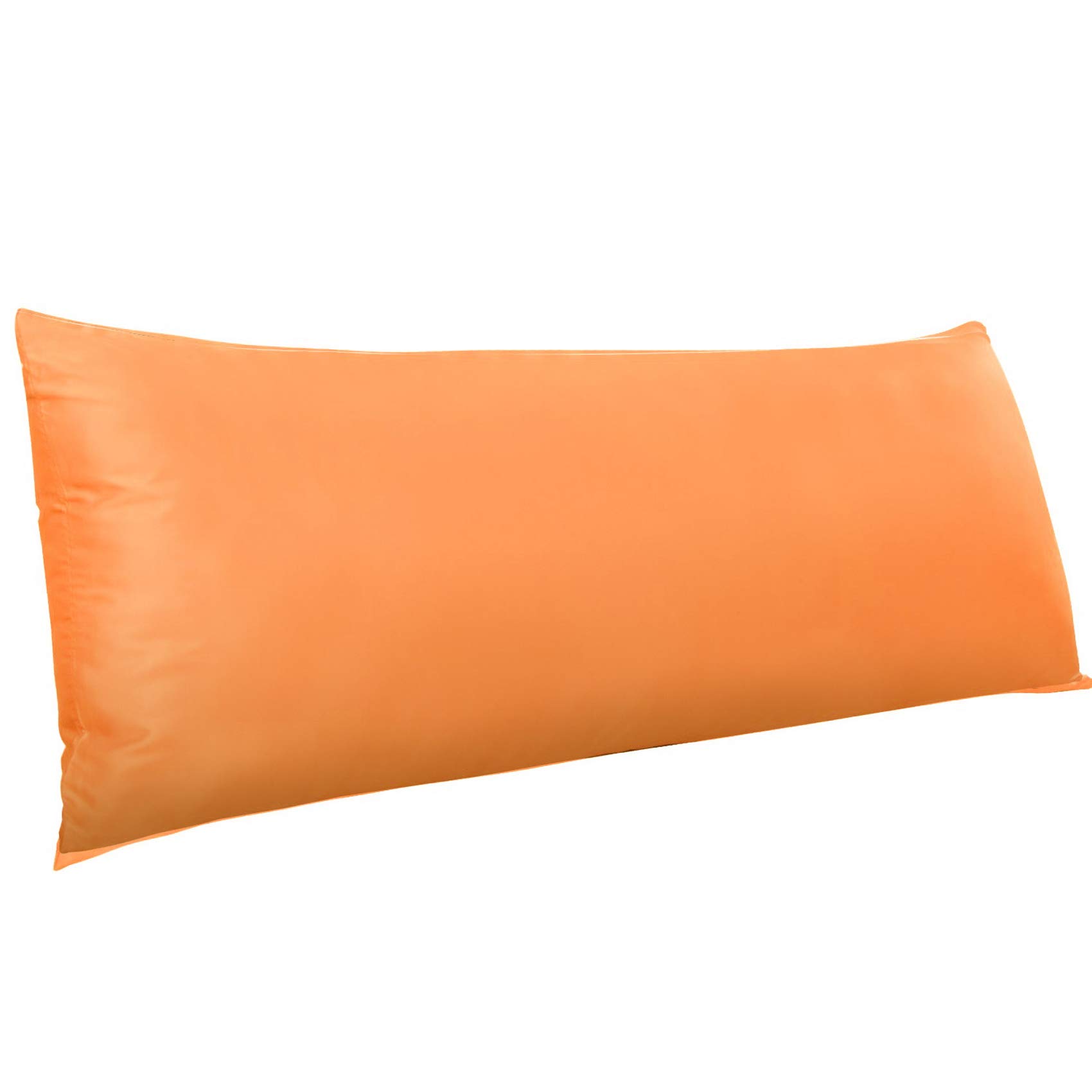 NTBAY Body Satin Pillowcase, Set of 1, Zipper, Orange — image 1