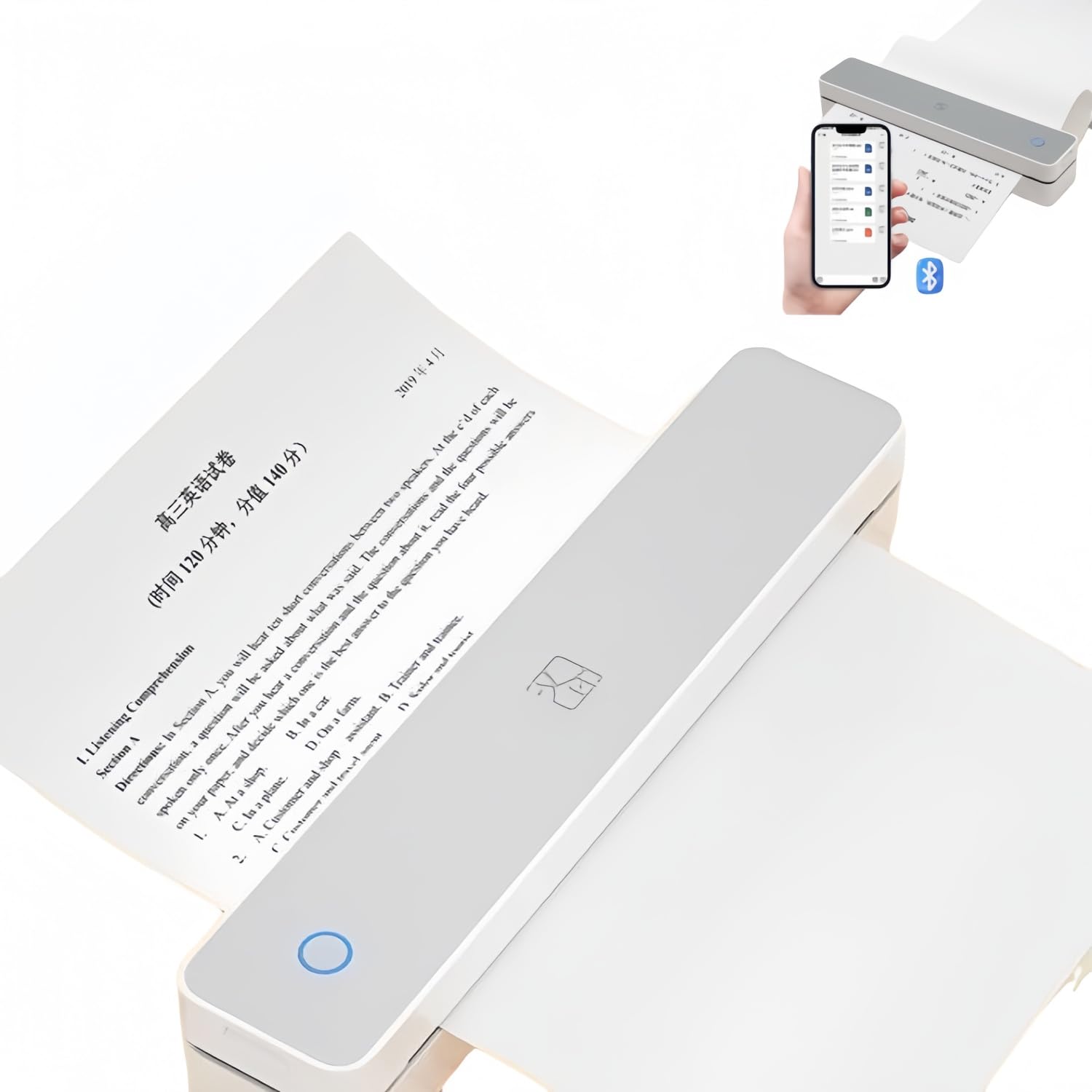 Amazon.co.jp: Bluetoothプリンター ポータブルインクレスプリンター