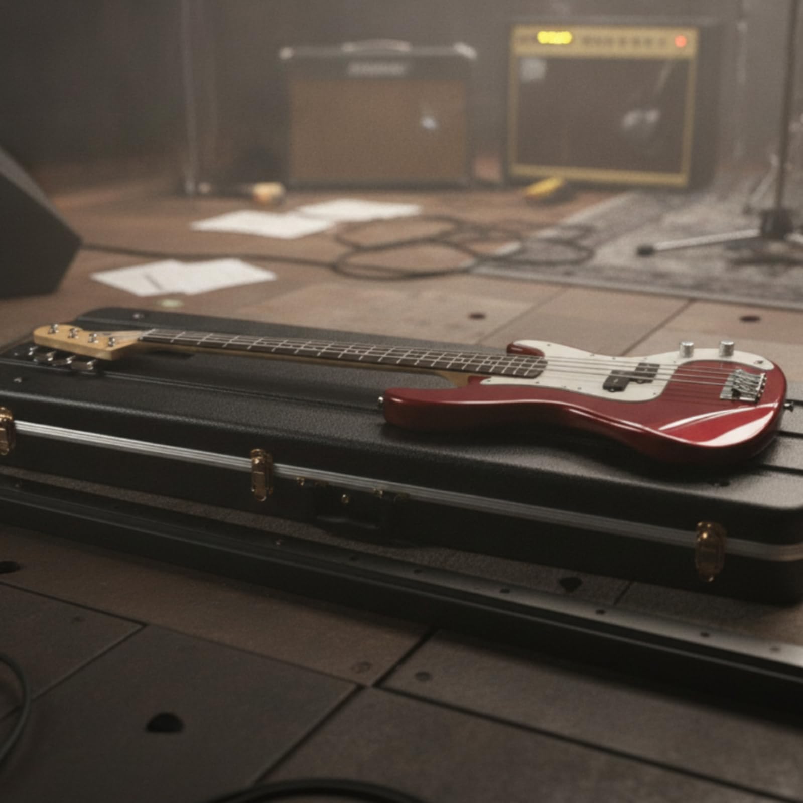 Custodia Rigida Rettangolare Durevole, Custodia Per Chitarra Elettrica Rettangolare