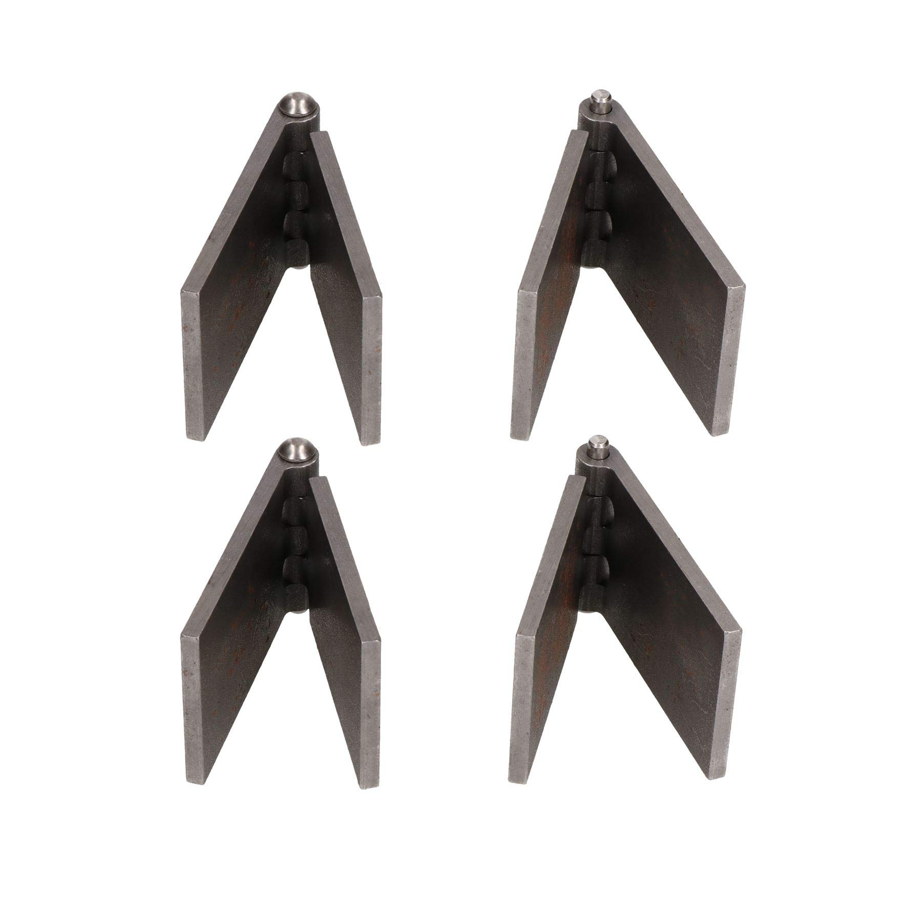 4 Pack Steel Butt Hinges Weld-On Extra Heavy Duty Industrial 50x161mm