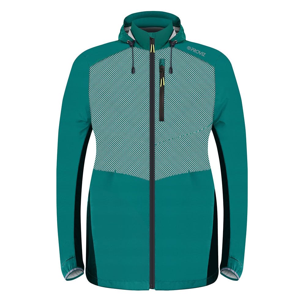 Proviz Women's Teal Lumina ’S Reflective Waterproof Running Jacket