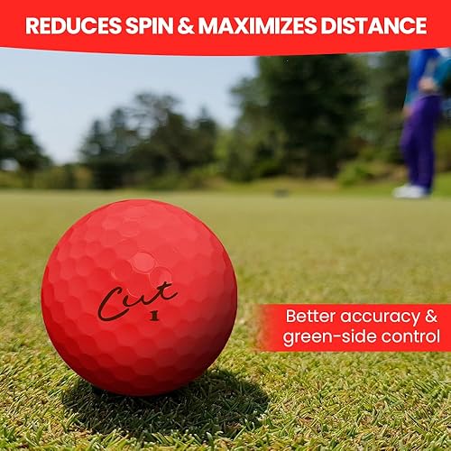 Miniatura 2 de Cut Golf  Pelotas de golf de distancia máxima de tacto suave  Una docena de bolas de giro reducido  Precisión mejorada, control lateral verde,