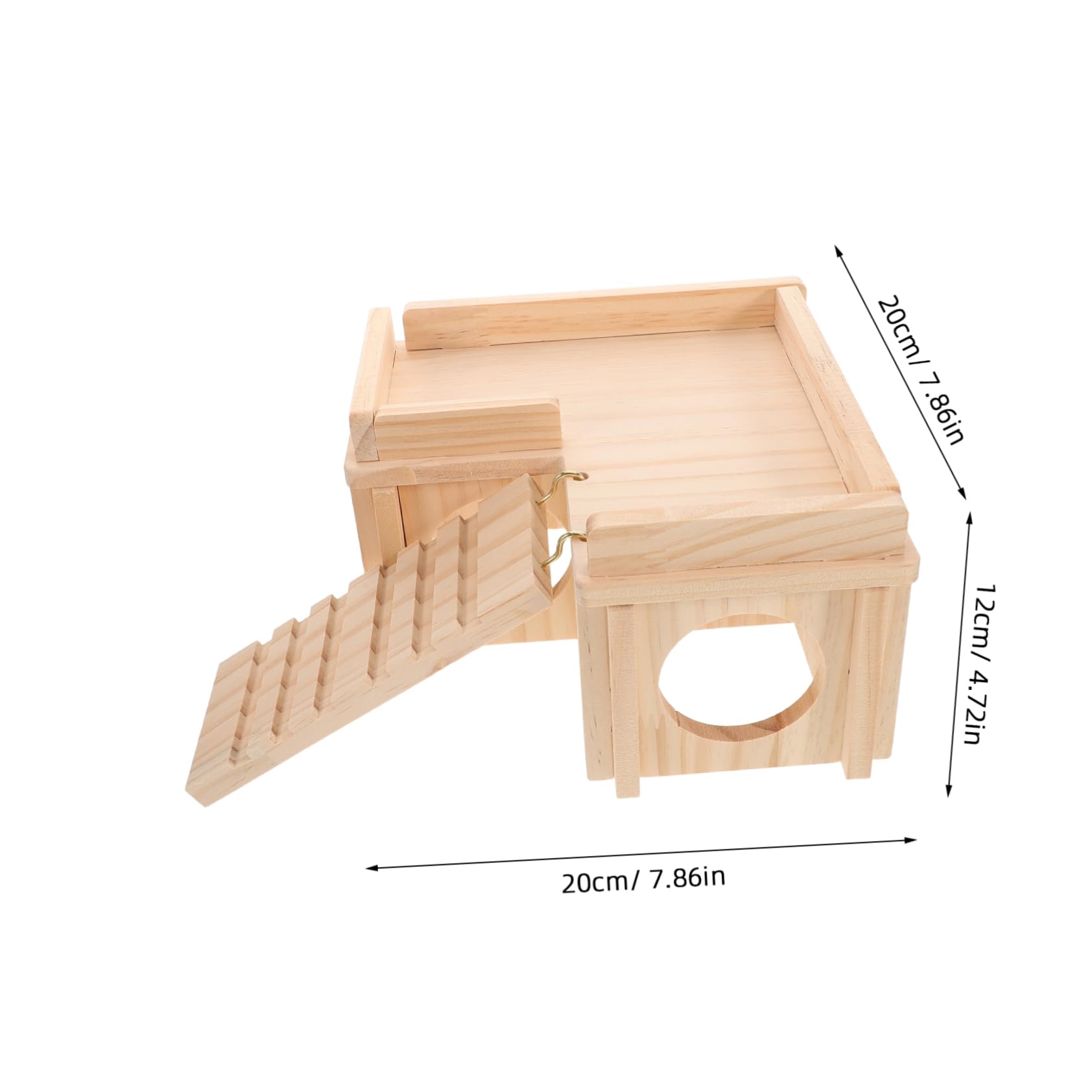 GALPADA Climbing Ramp Bearded Cave Reptile Habitat Basking Platform Natural Wood Lizard Shelter