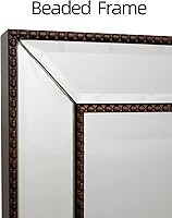 Vista 7 de Metro - Botiquín retro con cuentas, montaje en superficie o empotrado, 3 estantes de vidrio ajustables, libertad de instalación con puerta oscilante