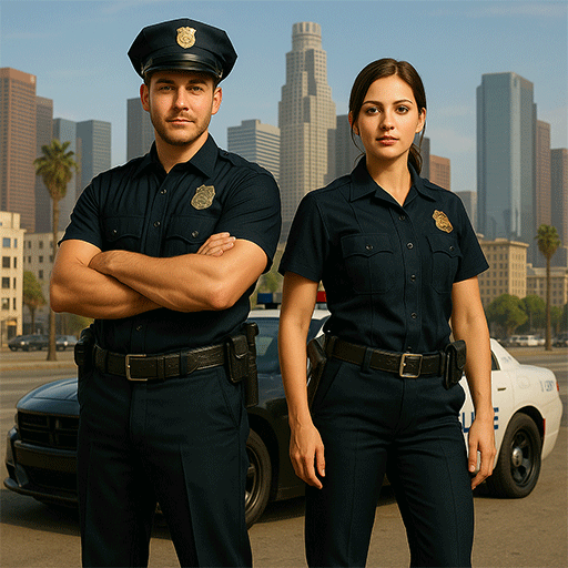 Polizeistreife-Fahrsimulator Cop Games - Gefängnisflucht Echte Gangster-Autospiele 3D