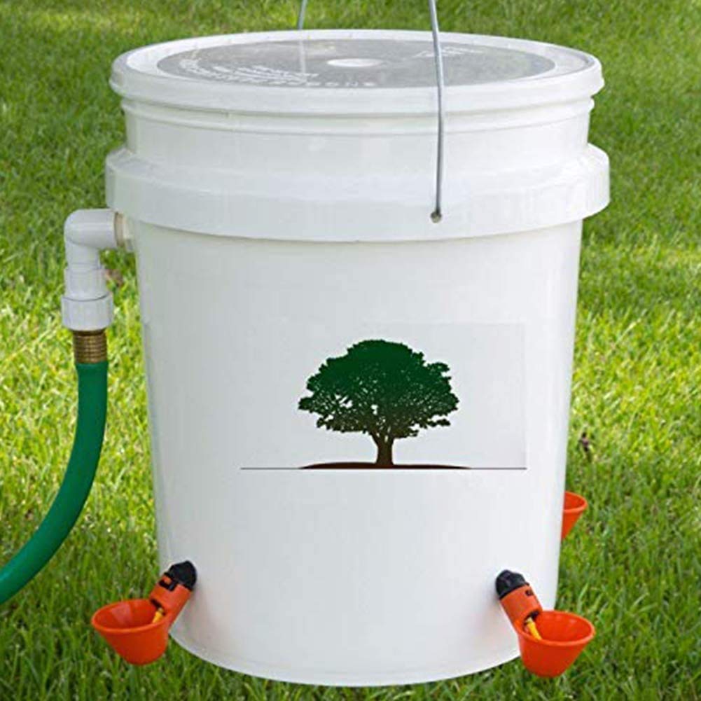 6 Piezas Bebedero Gallinas Automatico, Bebederos de Agua para Gallinas y Codornices, Bebedero De Plástico para Aves