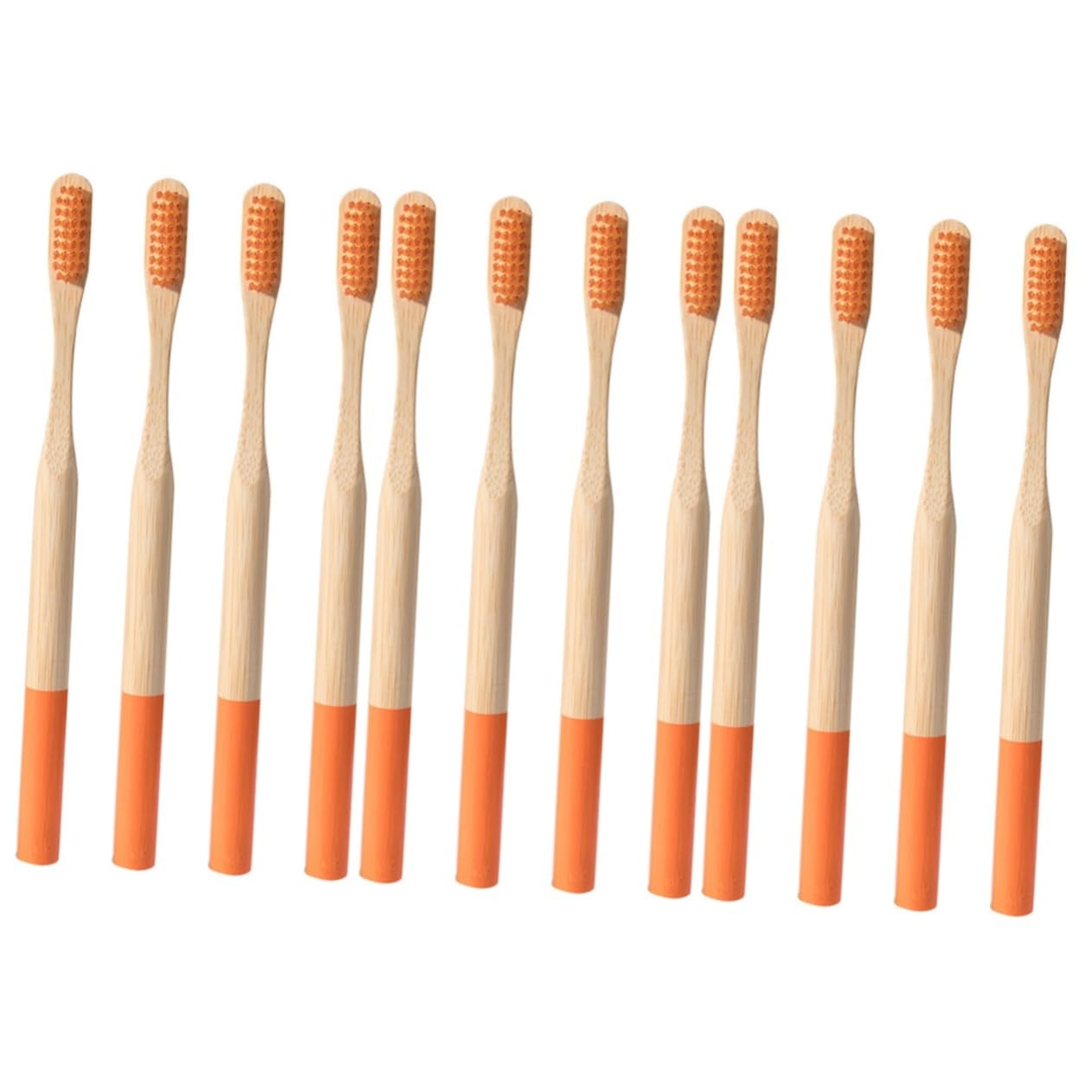 3 Sätze Umweltfreundliche Bambus Zahnbürste Reisezahnbürste Ultra Weich Erwachsene Für Öko Reisen Tragbare Faltbare Hölzern Orange 4 Stück * 3
