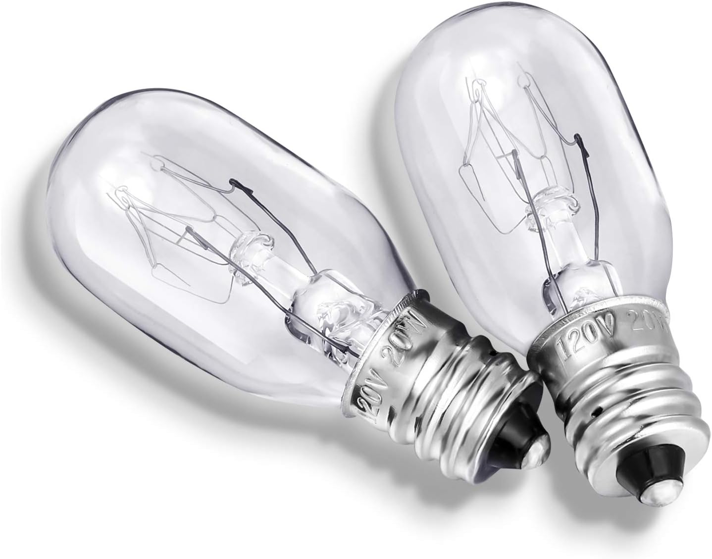 8 Pieces Lighted Make Up Mirror Bulbs 20W Replacement Bulbs for Double Sided Illuminated Mirror (Clear)