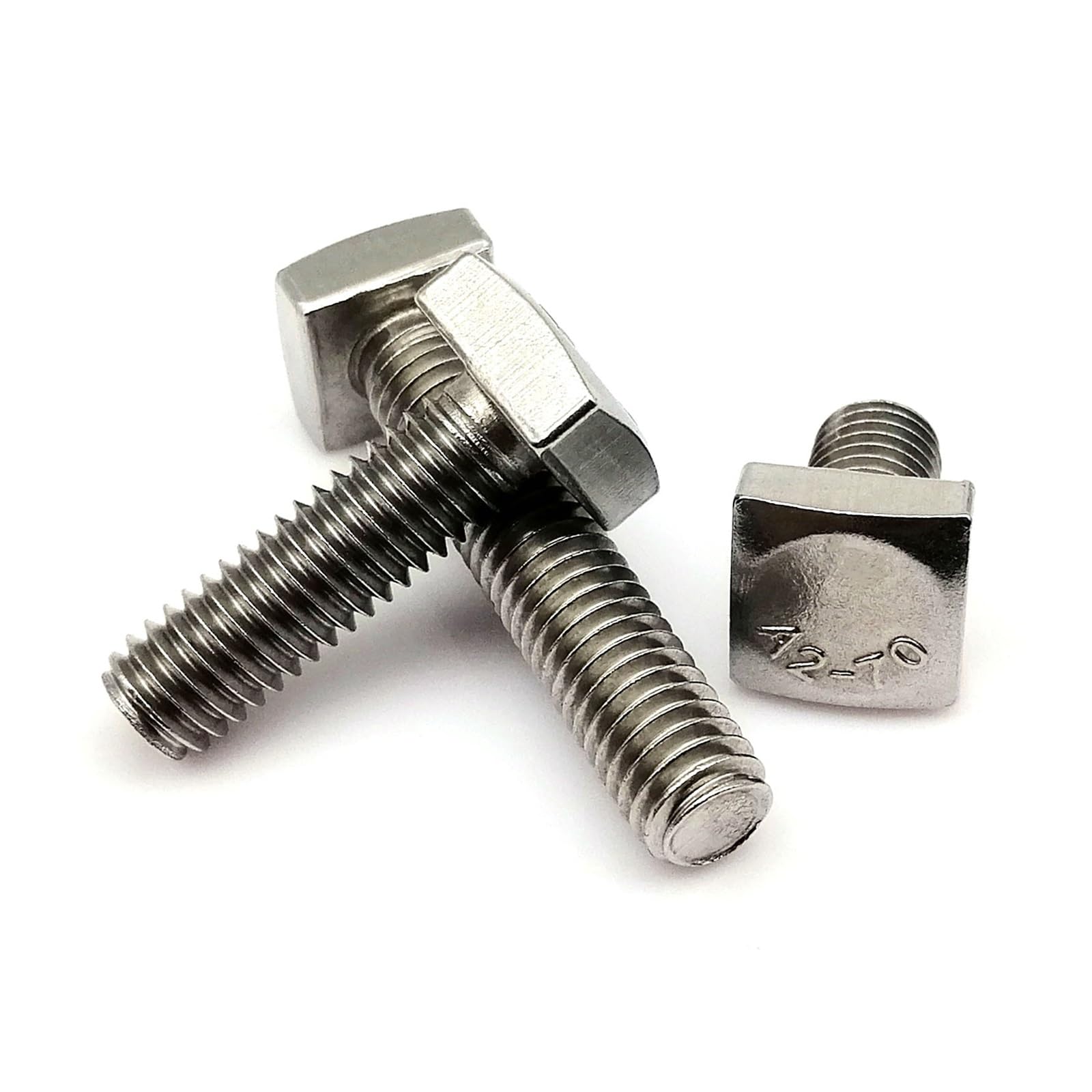 2 pz M6/M8 Lunghezza = 8-80mm GB35 304 A2-70 Piatto in Acciaio Inox Quadrato Quadrato Quadrato Tipo di Testa Vite di Macchina Bullone(60mm,2pcs M8)