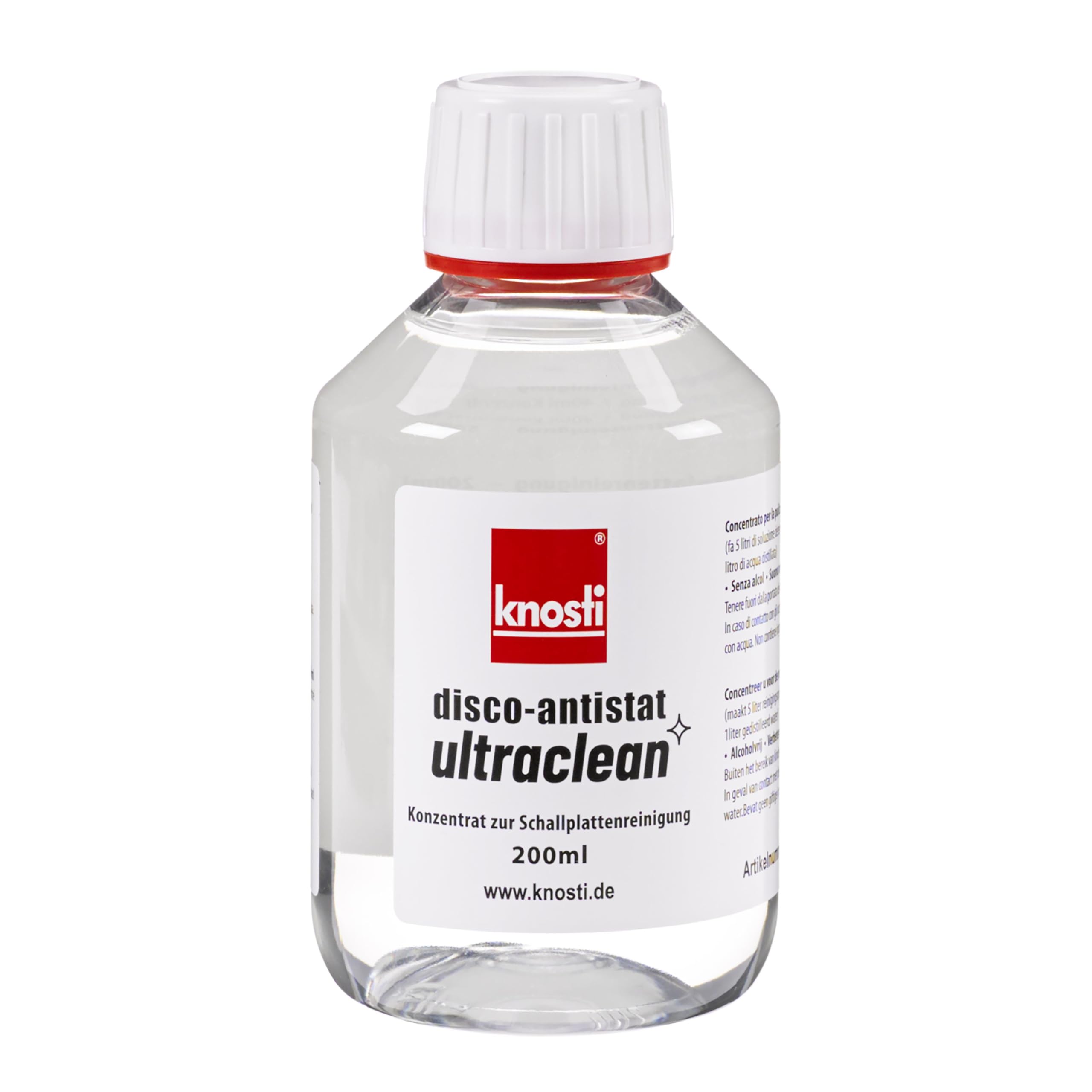 Knosti Disco-Antistat Ultraclean Konzentrat f. Plattenwäsche (200ml) - Akcesorium do gramofonu