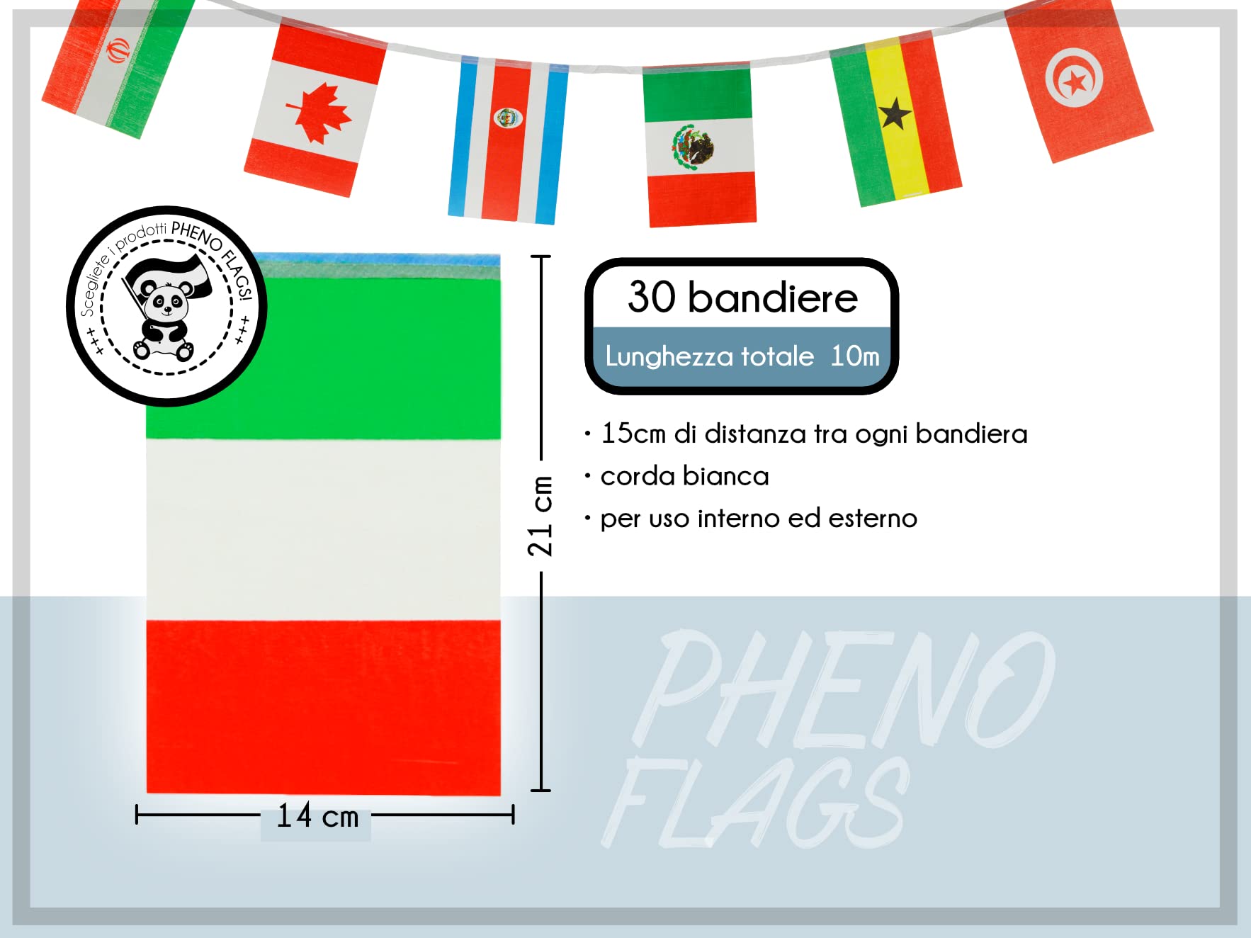 AZ FLAG Ghirlanda 6 Metri 20 Bandiere Attività SOVRANO Ordine Di Malta 21x15cm - Bandiera San Giovanni Di Gerusalemme 15 X 21 Cm Festone Bandierine 69403601 - Foto 13