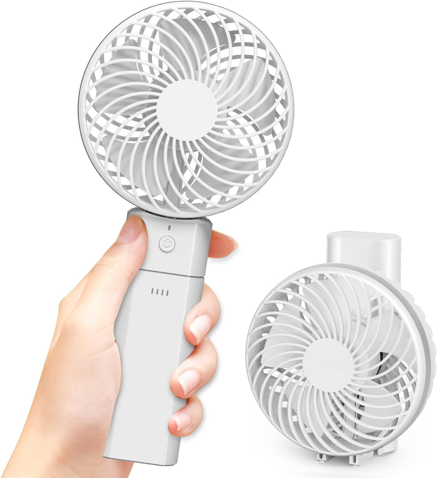 Amazon | Feesun ハンディファン 手持ち扇風機 卓上 携帯扇風機 小型 静音 DCモーター Type-C充電式 ミニ扇風機 強風 ...