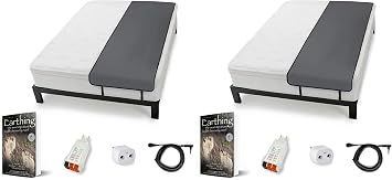 Earthing Elite Sleep Mat Kit, Clint Obers EARTHING Products, Grounding Mat for Any Size Bed Pack of 2
